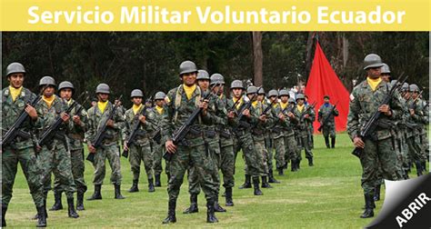 servicio militar voluntario ecuador 2023